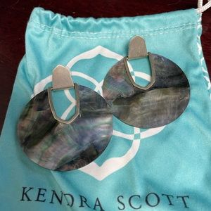 Kendra Scott Silver & Abalone Earrings